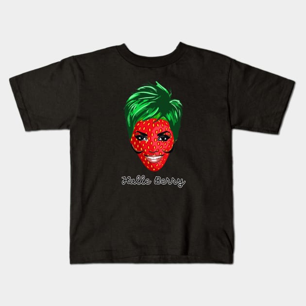 Halle Berry Kids T-Shirt by Dorky Donkey Designs